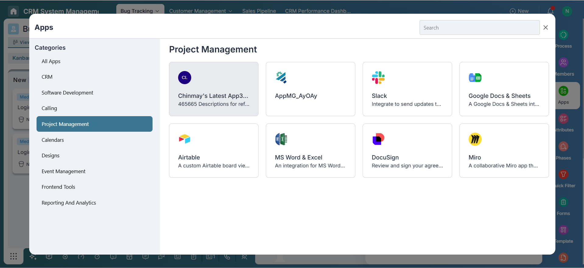 Overview of Apps in Pronnel