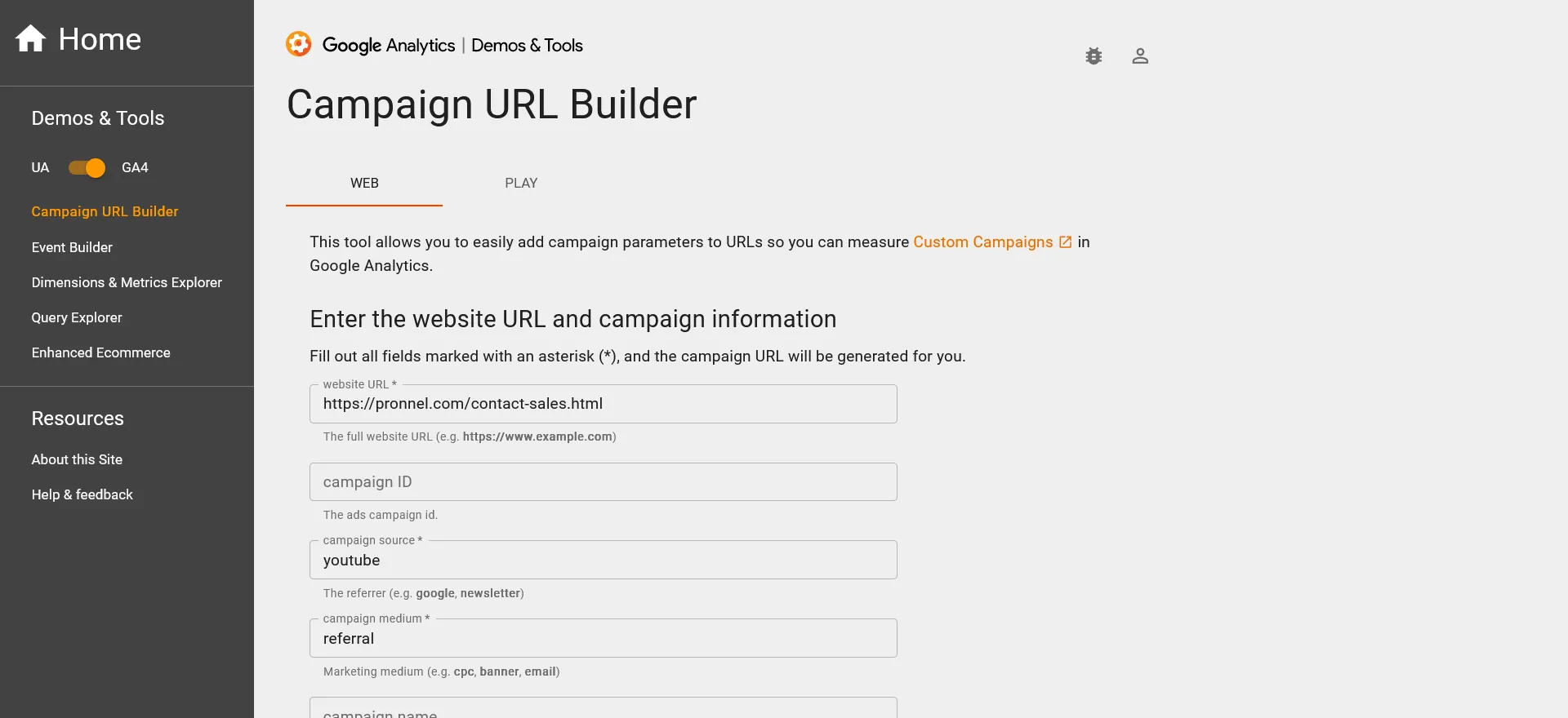 UTM generator