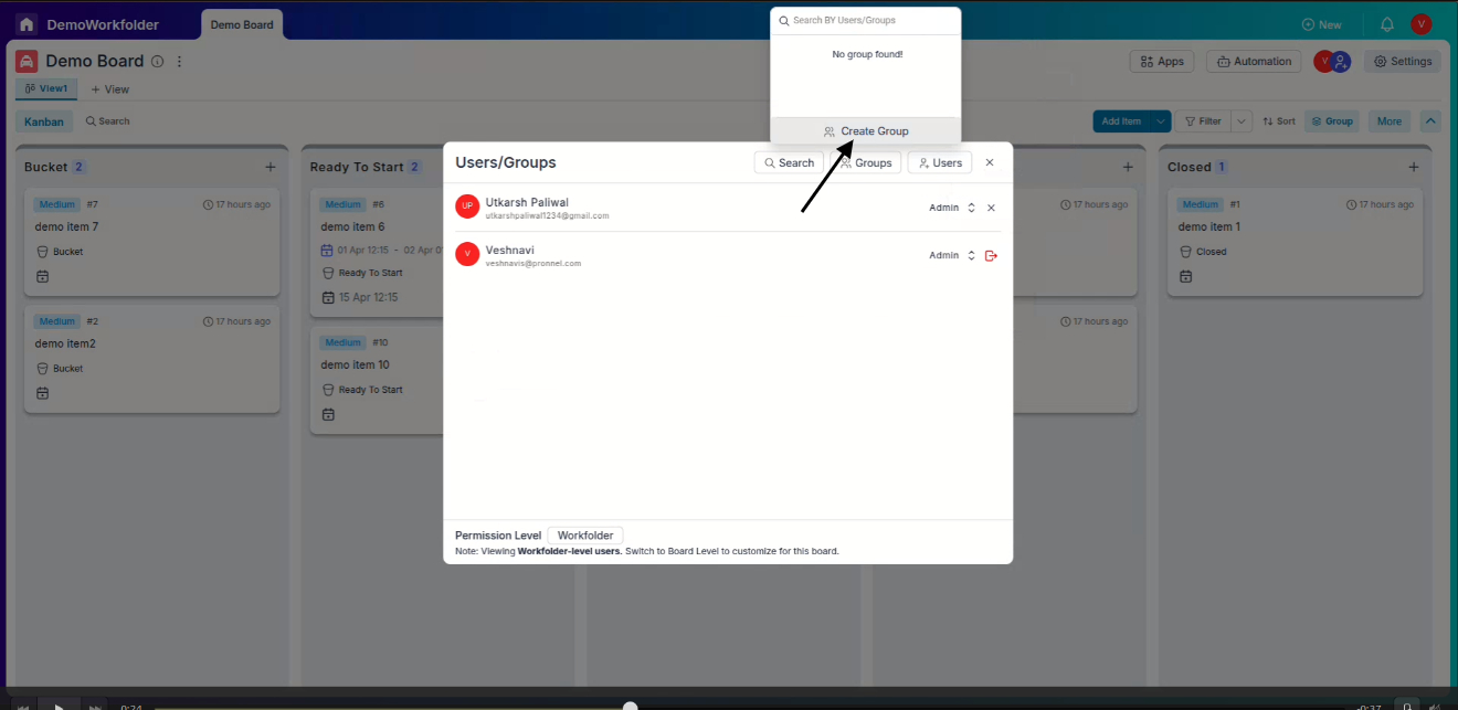 Choose Blank board, start from scratch option to create a board from scratch.