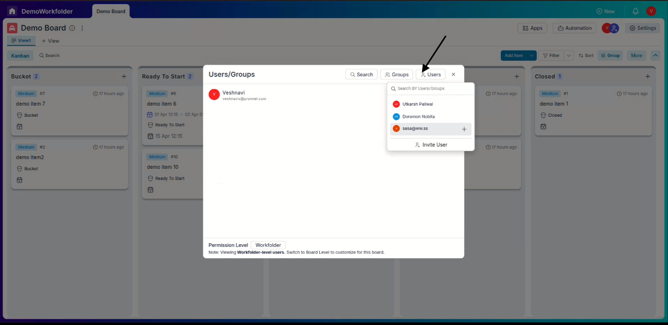 Choose Blank board, start from scratch option to create a board from scratch.