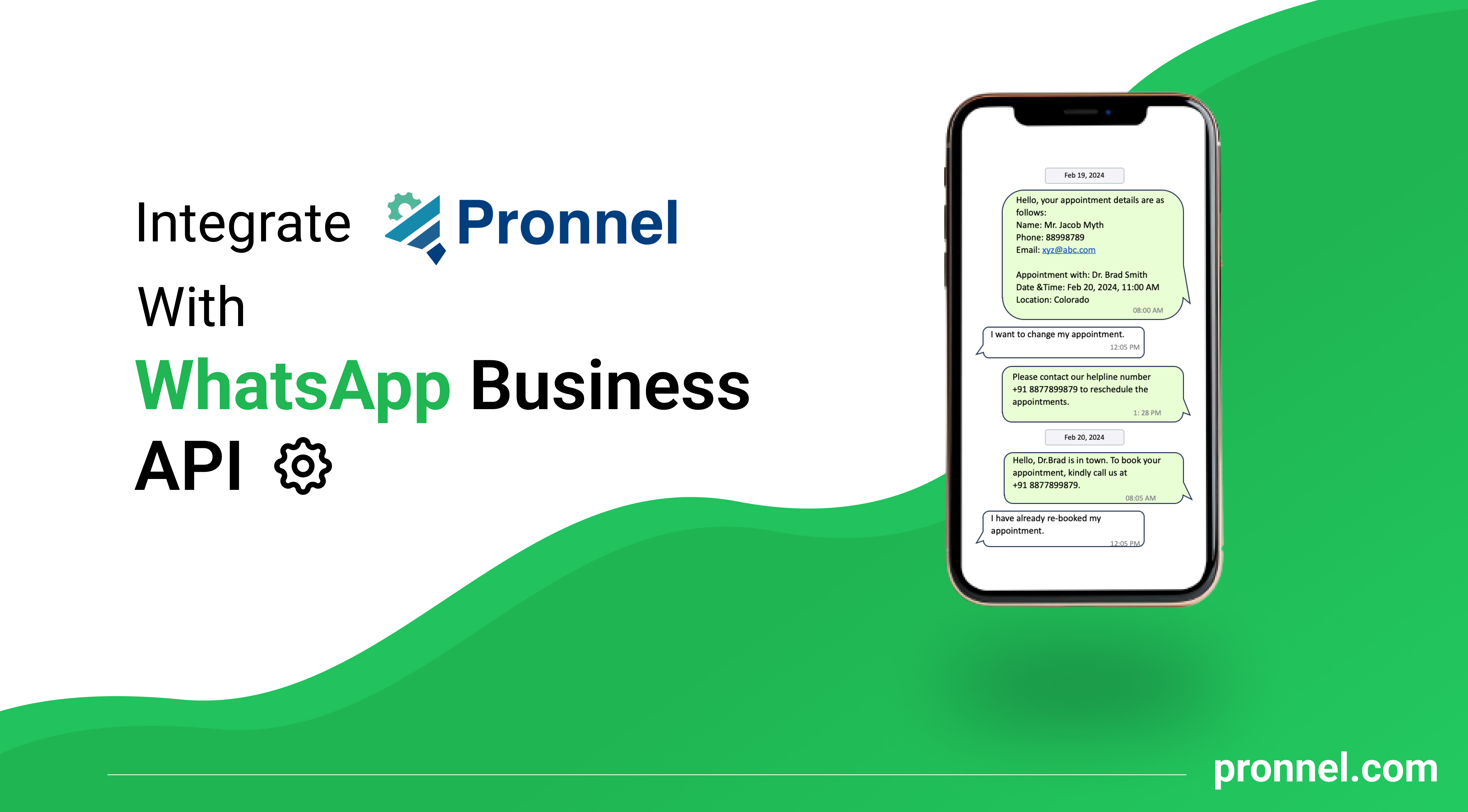 How to integrate Pronnel to do businesses on WhatsApp API.