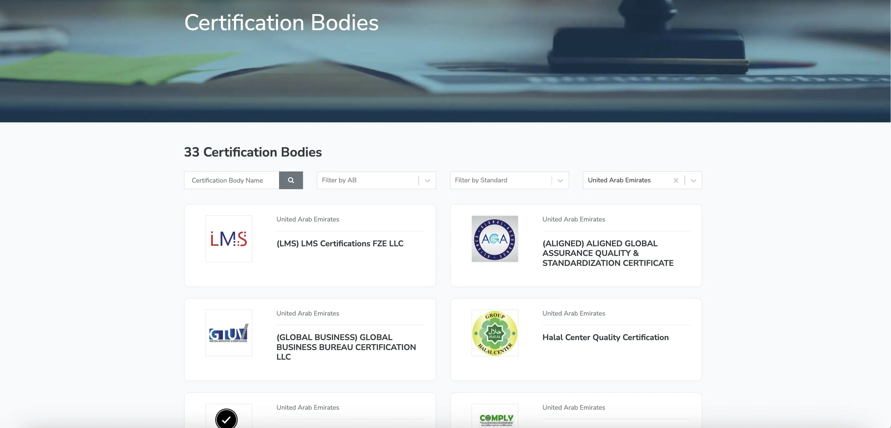 Iso certification bodies