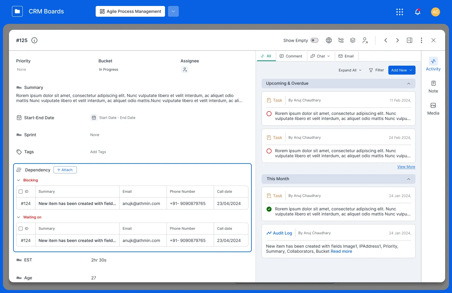 Build Checklists for individual tasks to llow your team to have QC.