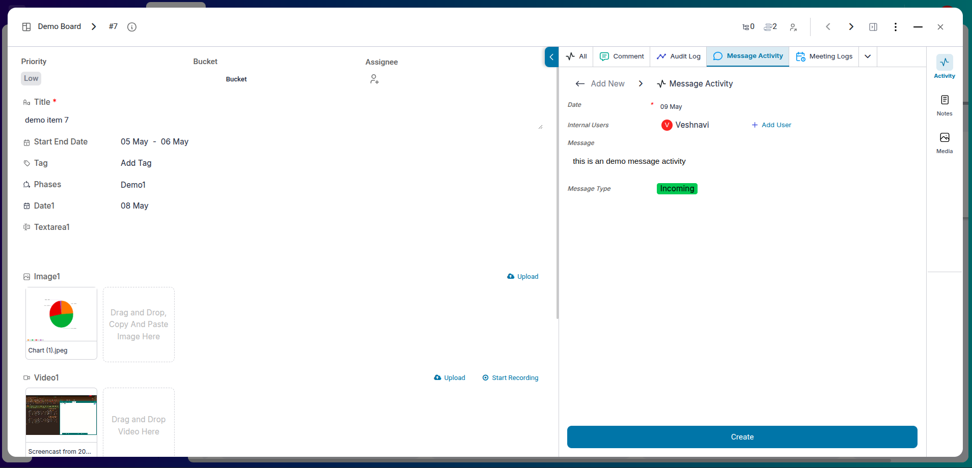 Call Log Activity Example