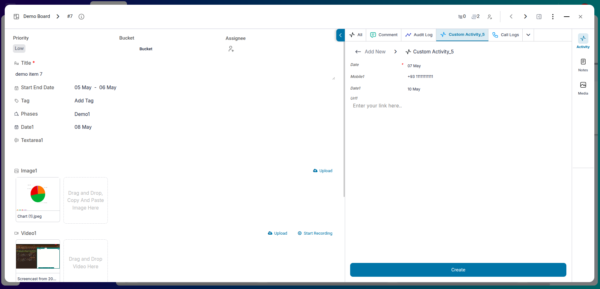 Custom Activity Example