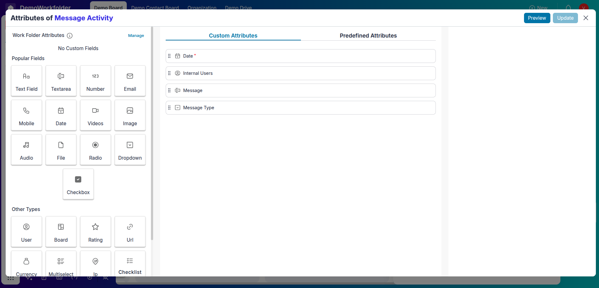 Step 2: Customize activity with chosen attributes