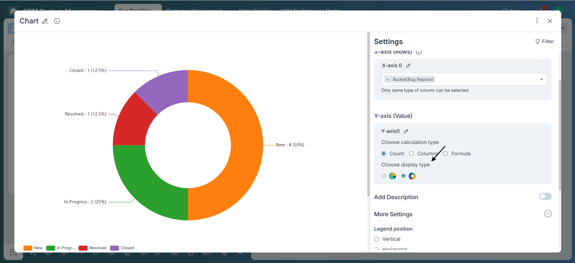 Display Options for Pie/Donut Charts