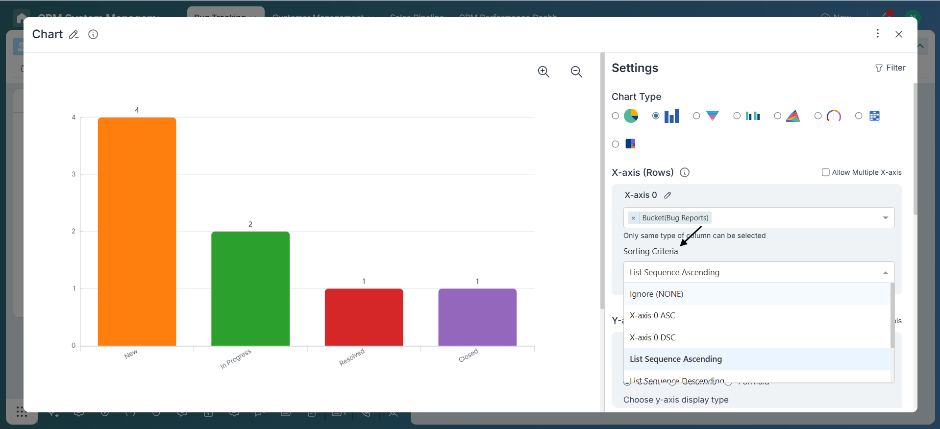 Bar Chart X-Axis Configuration