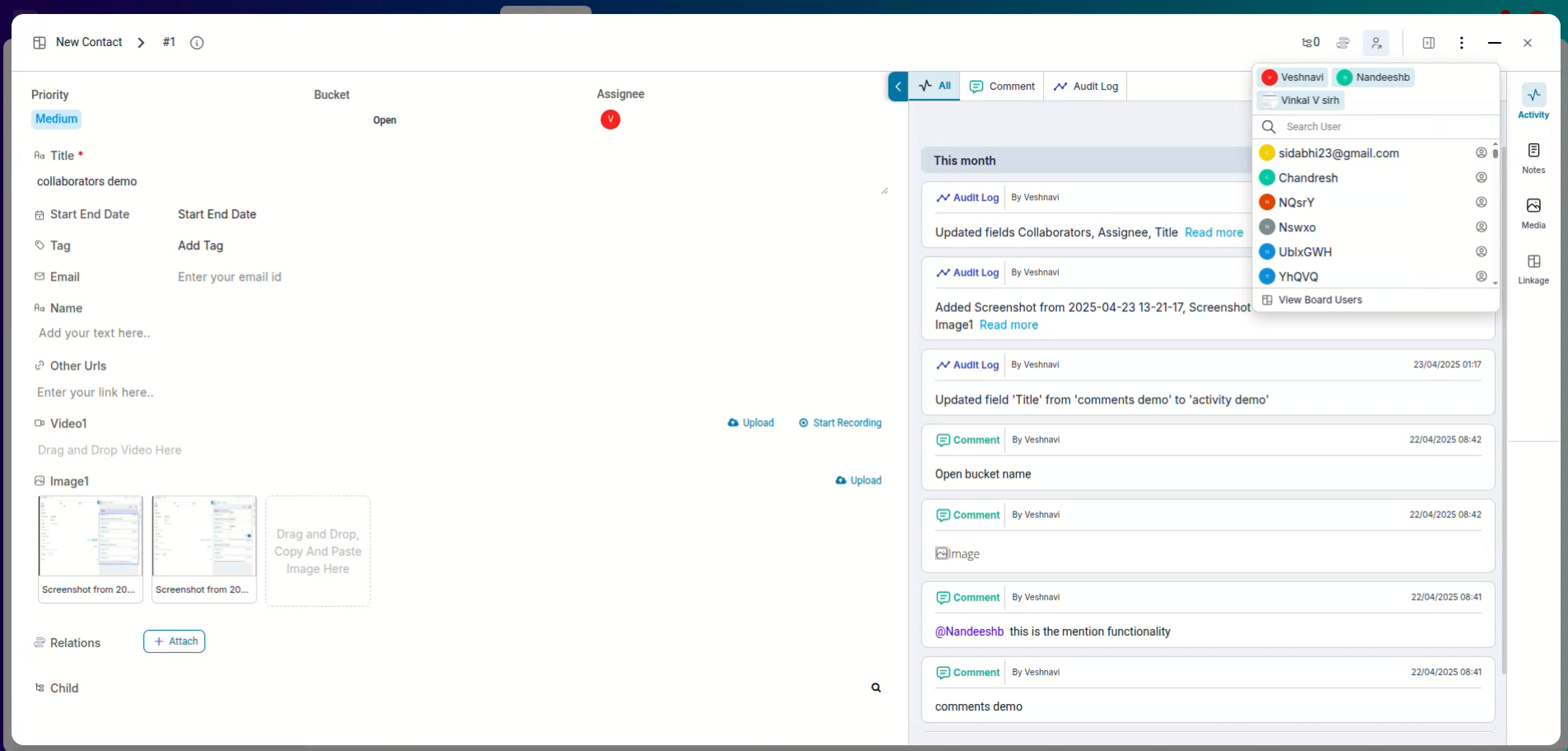  Non board user who are part of organization can be added as collaborator.