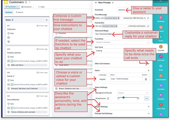 Configuring chatbot assistant in Pronnel