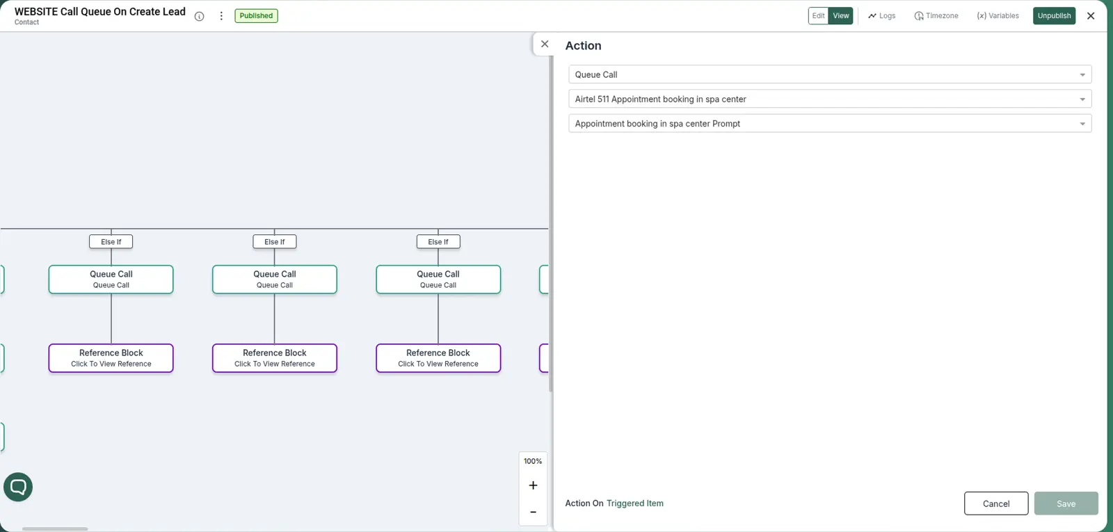 AI Calling Automation – Queue Call Example