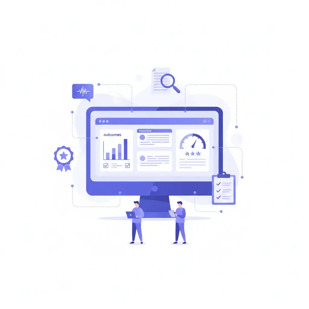 Analytics dashboard.