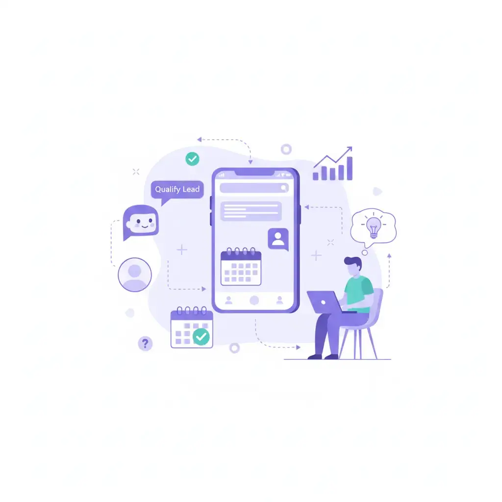 Automated outbound lead calls.