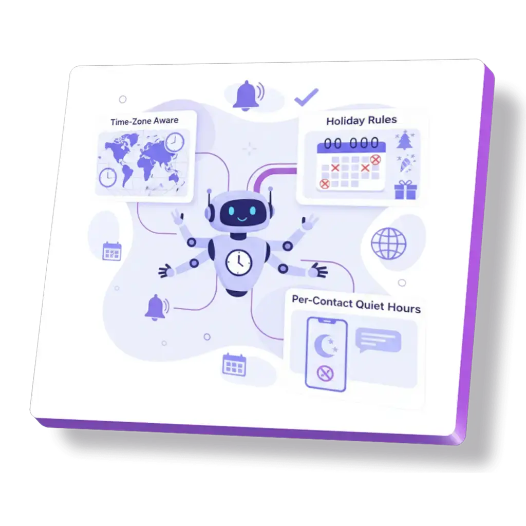 Call restriction timings for AI Calling.