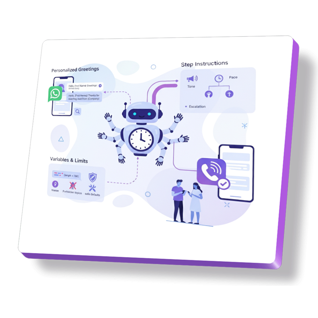 Custom first message and instructions for AI Calling.