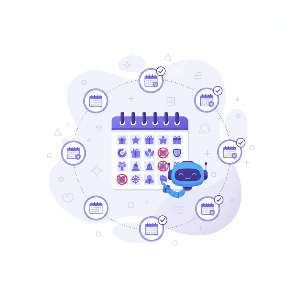 Holiday and blackout calendars.