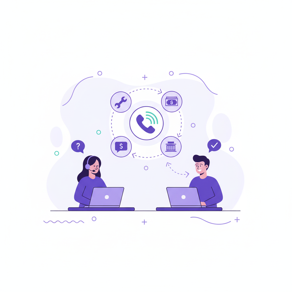 Warm transfer workflow.