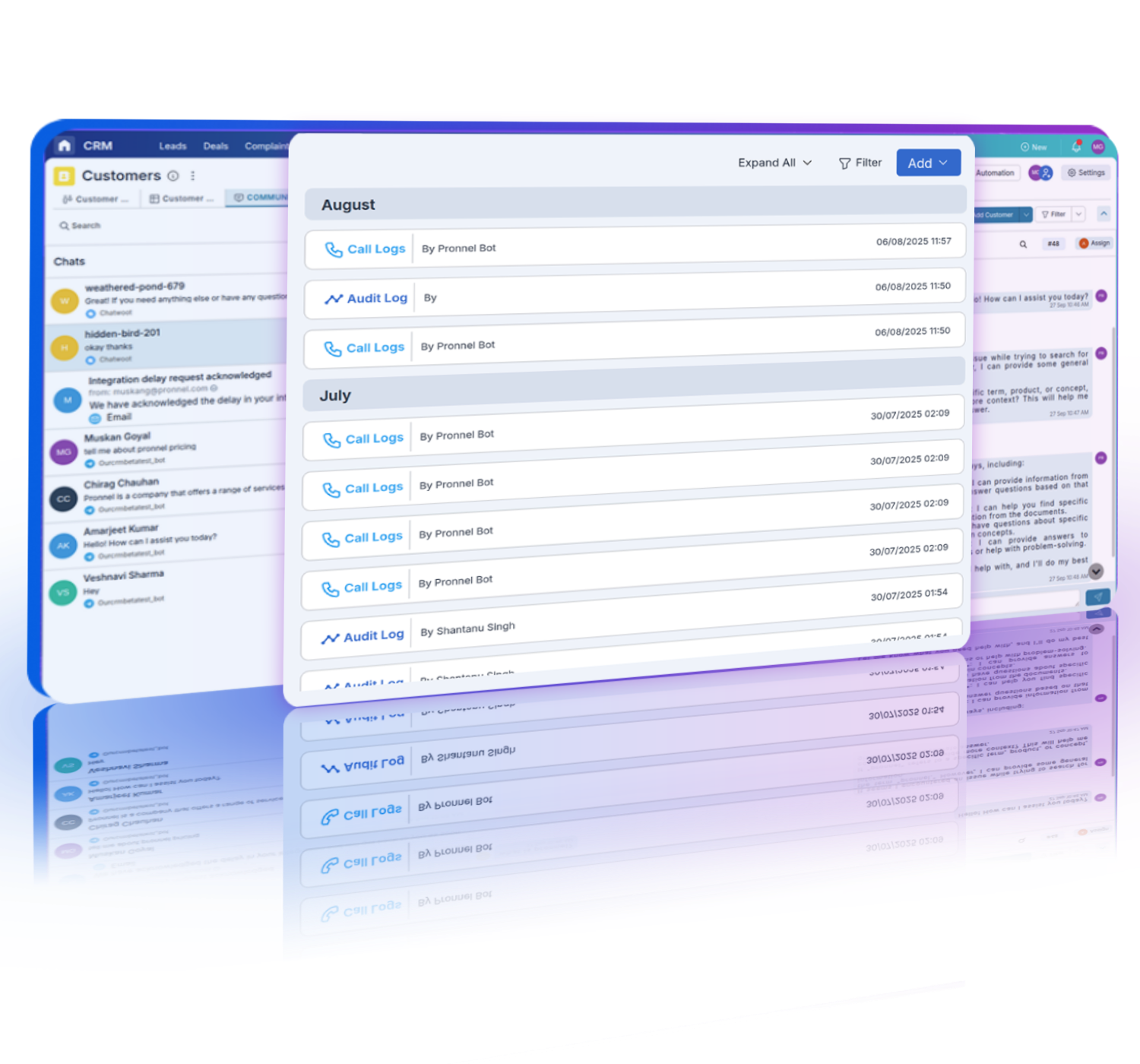 Carry context between voice and messaging with shared memory.