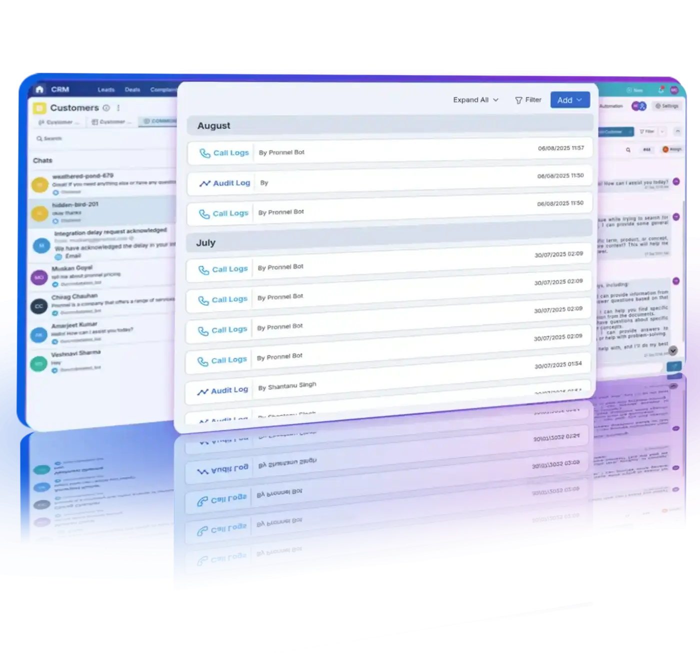 Carry context between voice and messaging with shared memory.