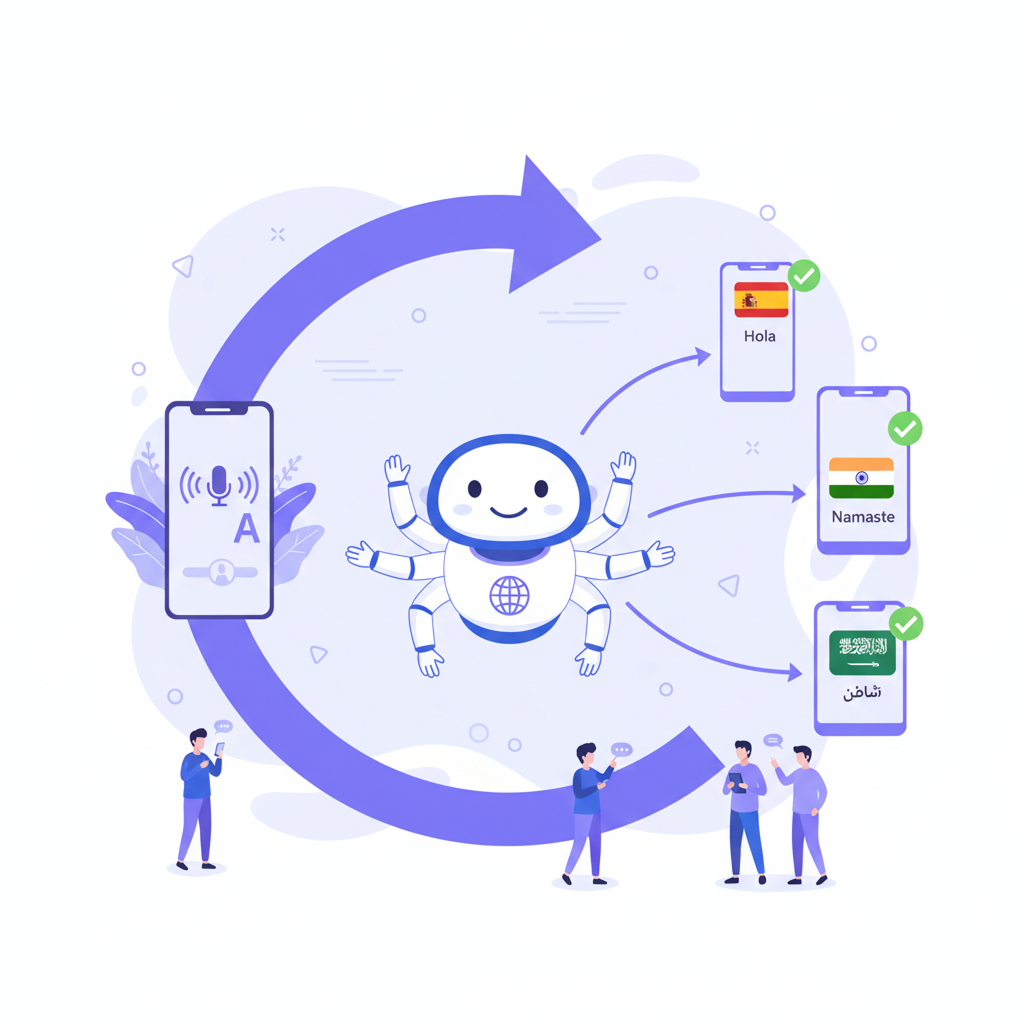 Automatic language detection and routing.