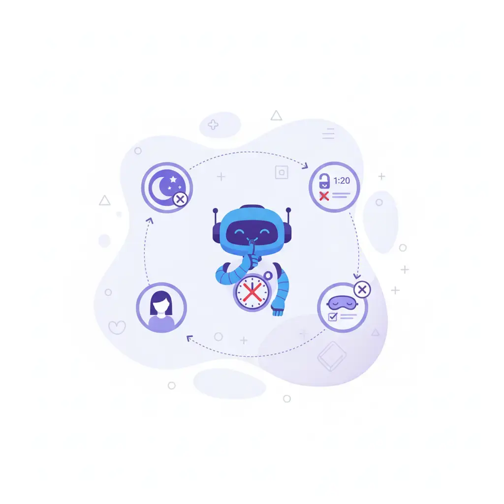 Quiet hours per contact.