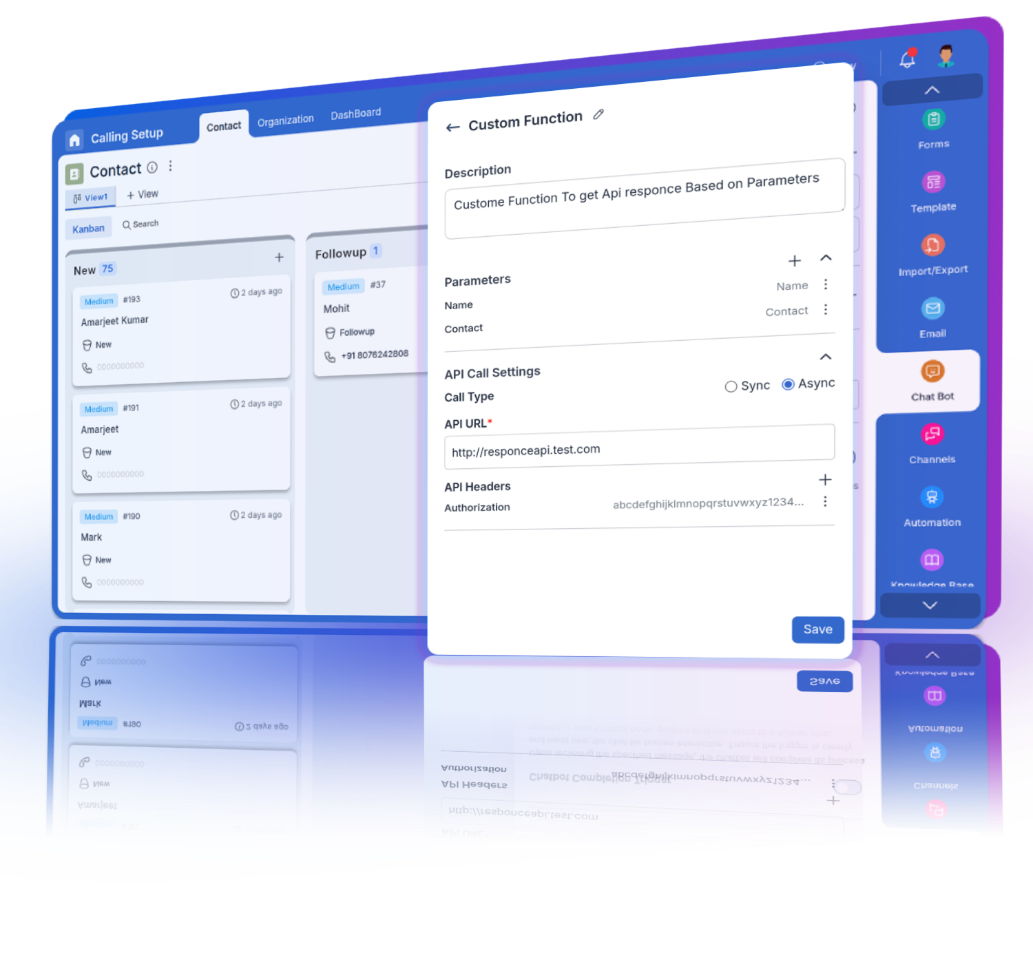 AI makes intelligent decisions and executes functions during calls.