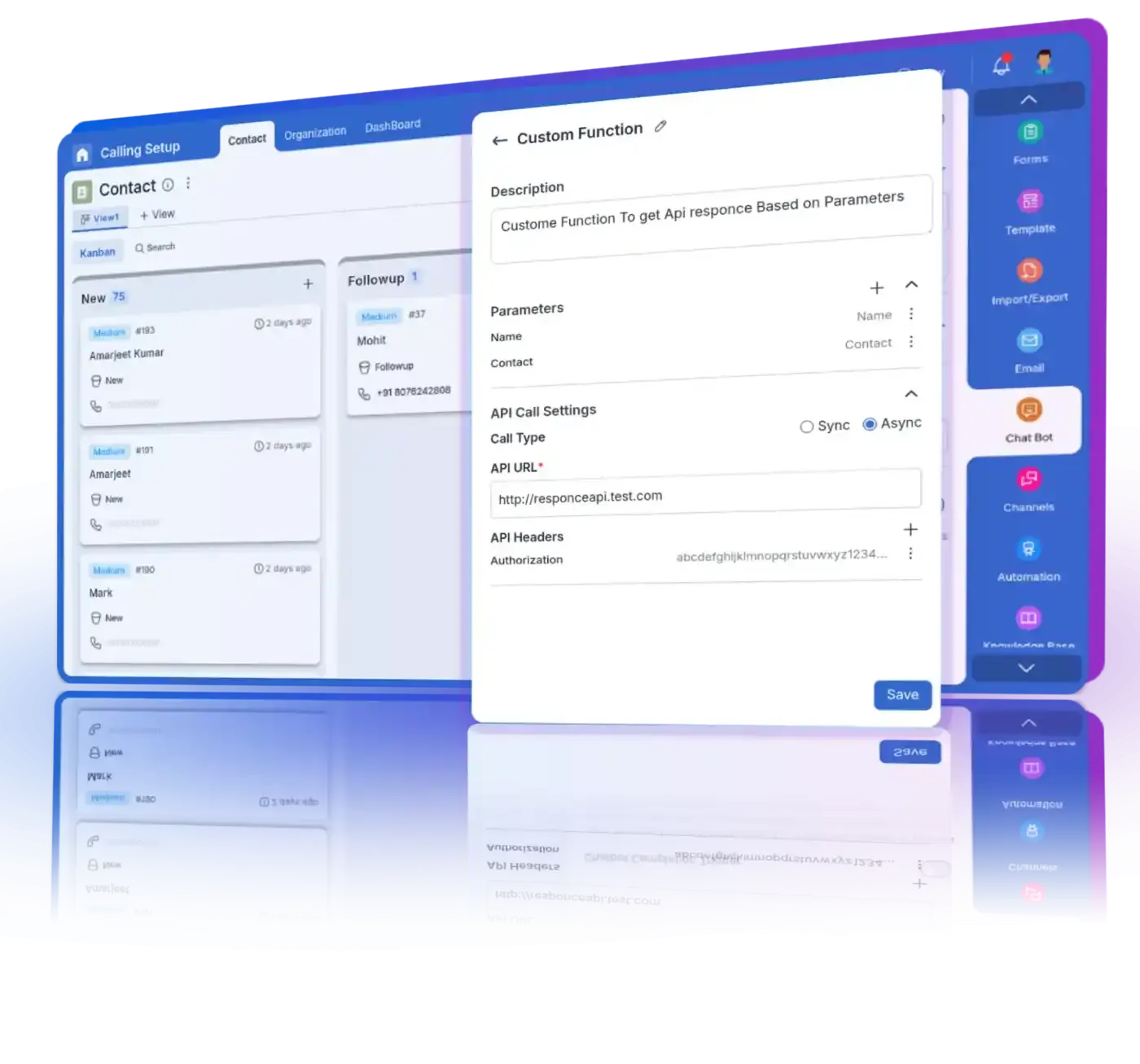 AI makes intelligent decisions and executes functions during calls.