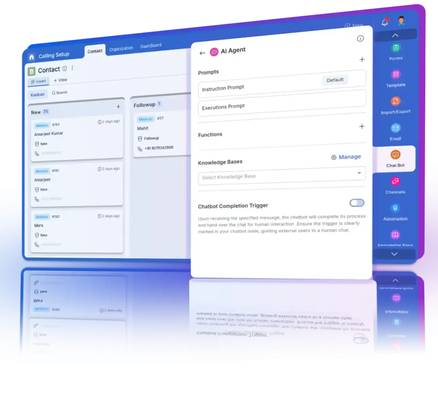 Call engine for outbound, reminders and inbound routing.