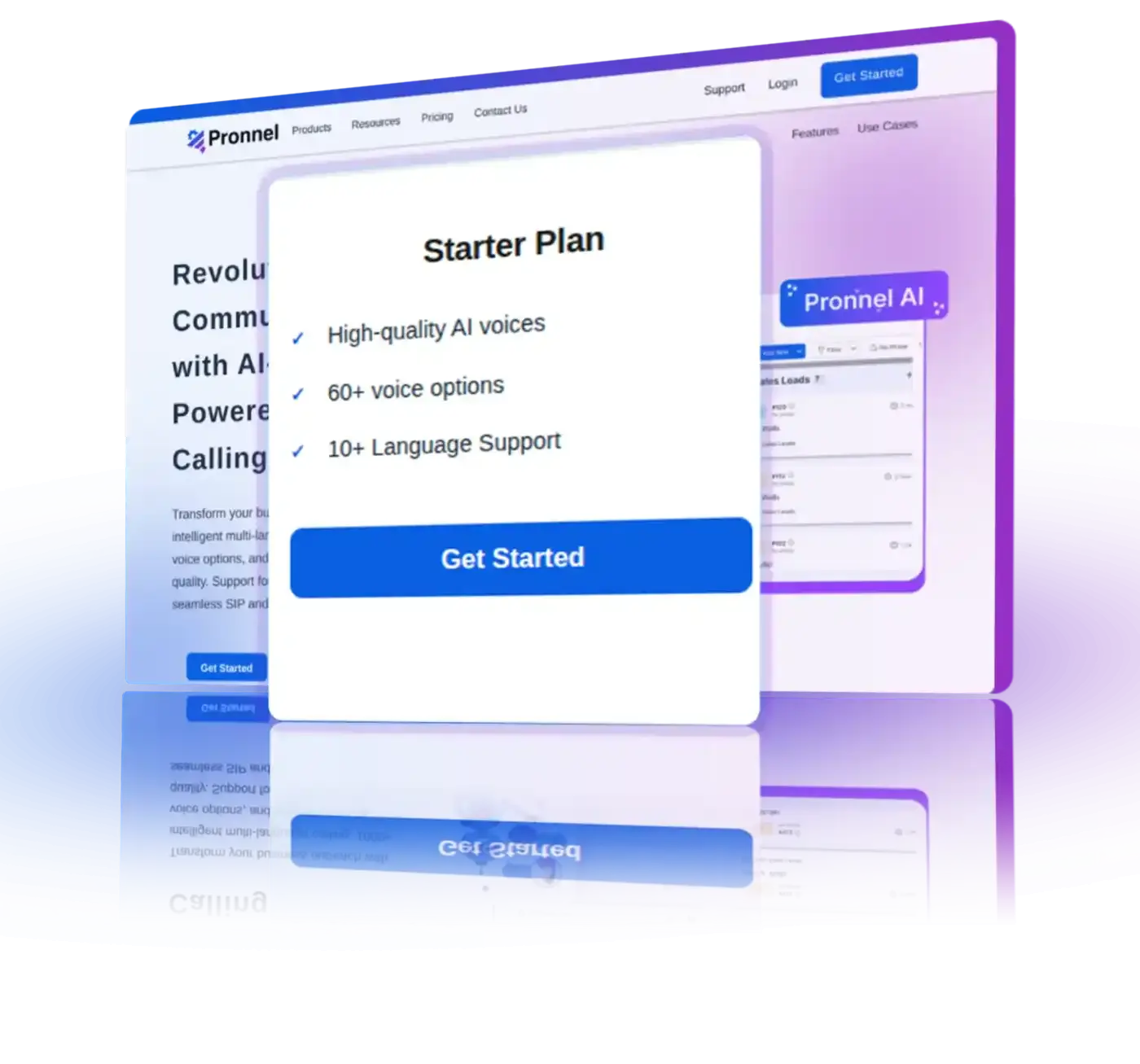 Starter voice plan usage and benefits.