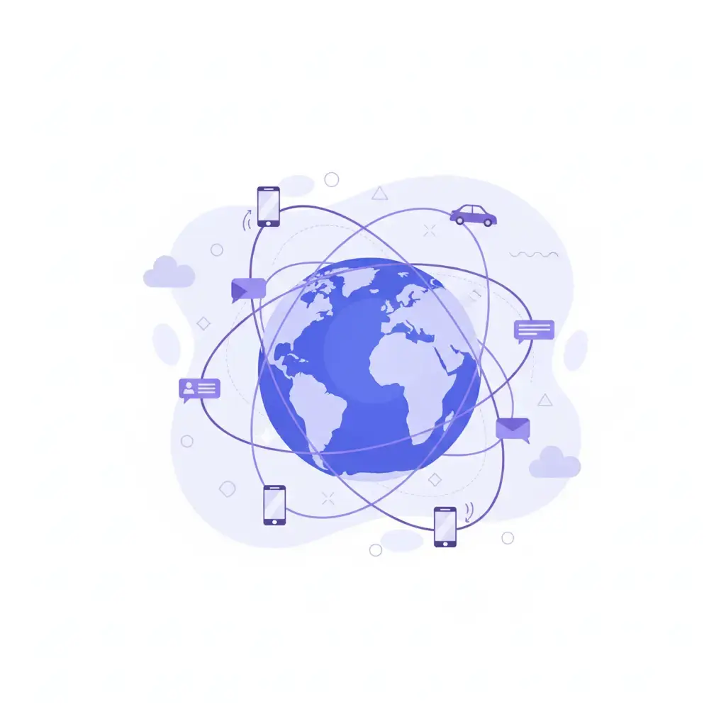 Global calling coverage map.