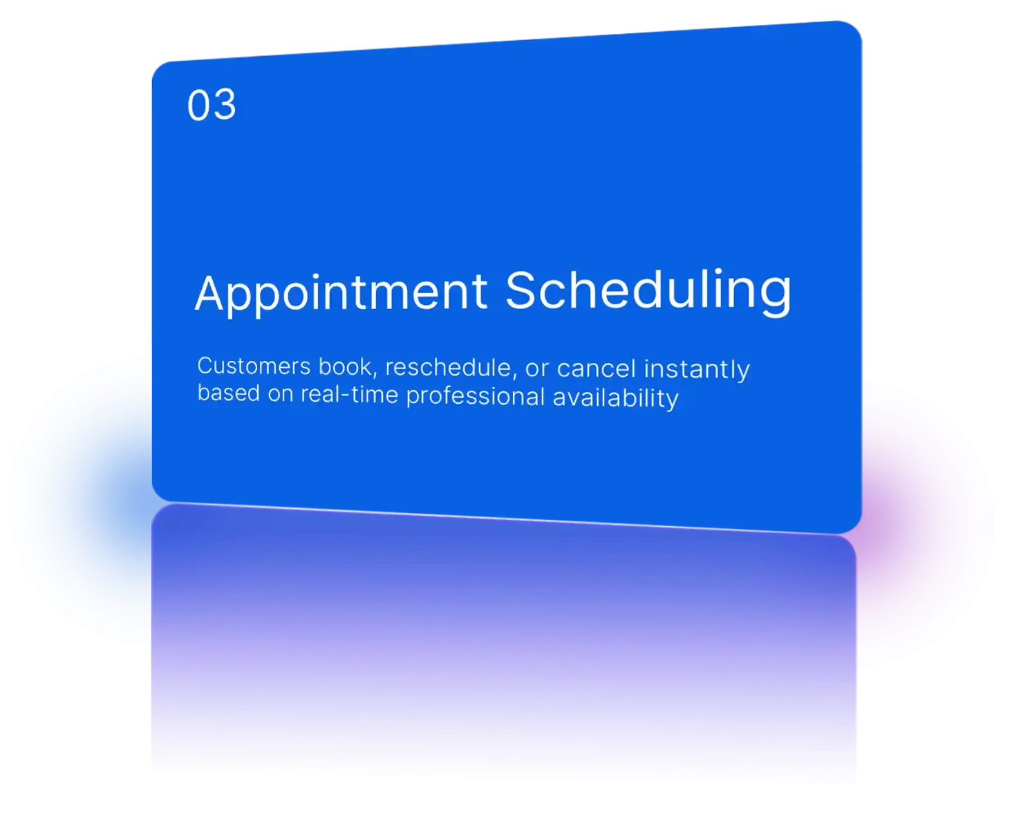 AI‑driven appointment scheduling based on service type and availability