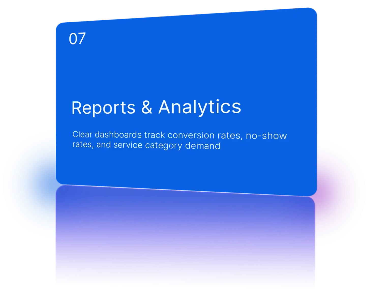 Track booking conversion, professional performance, and customer satisfaction