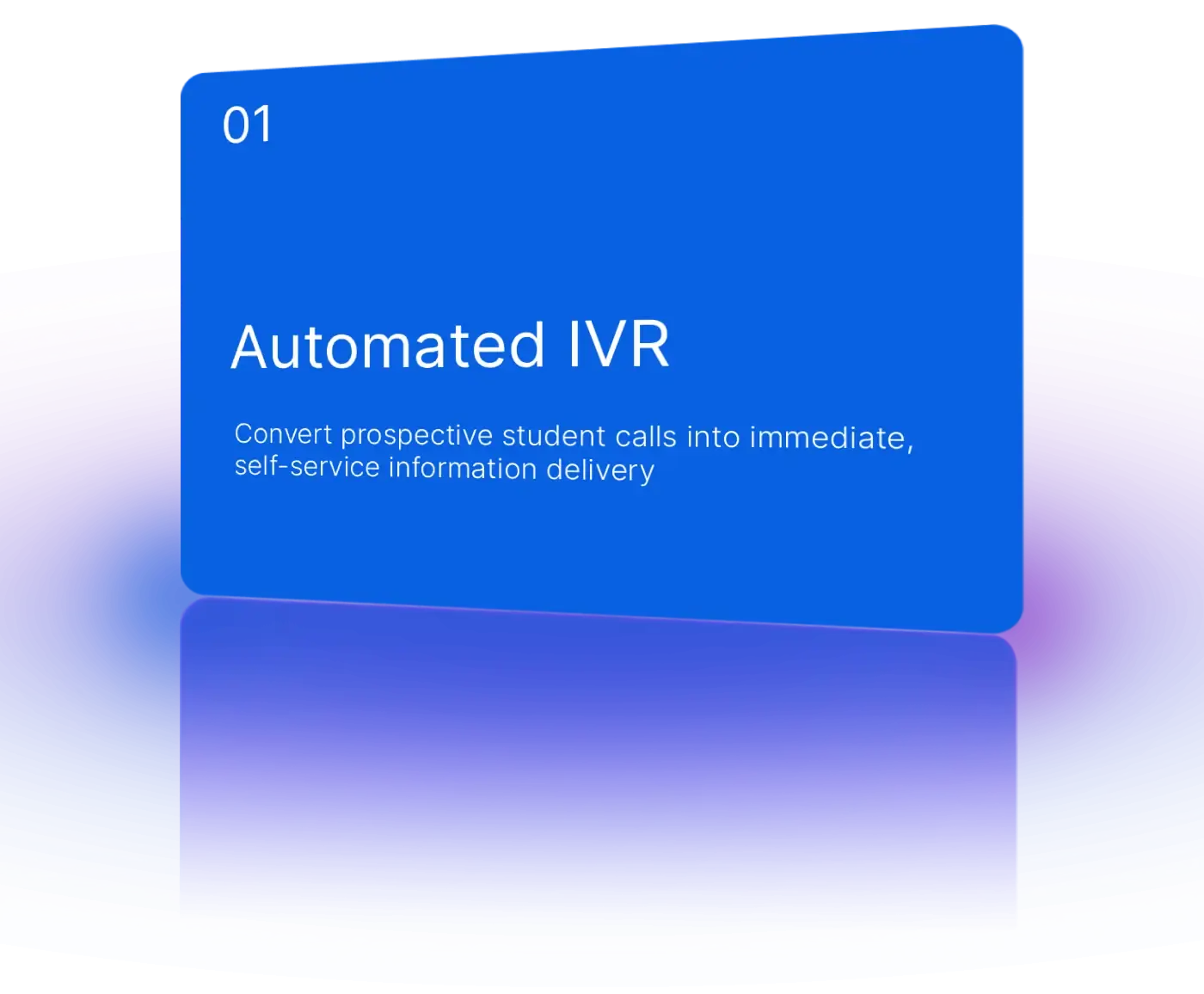 Automated IVR for college admission enquiries
