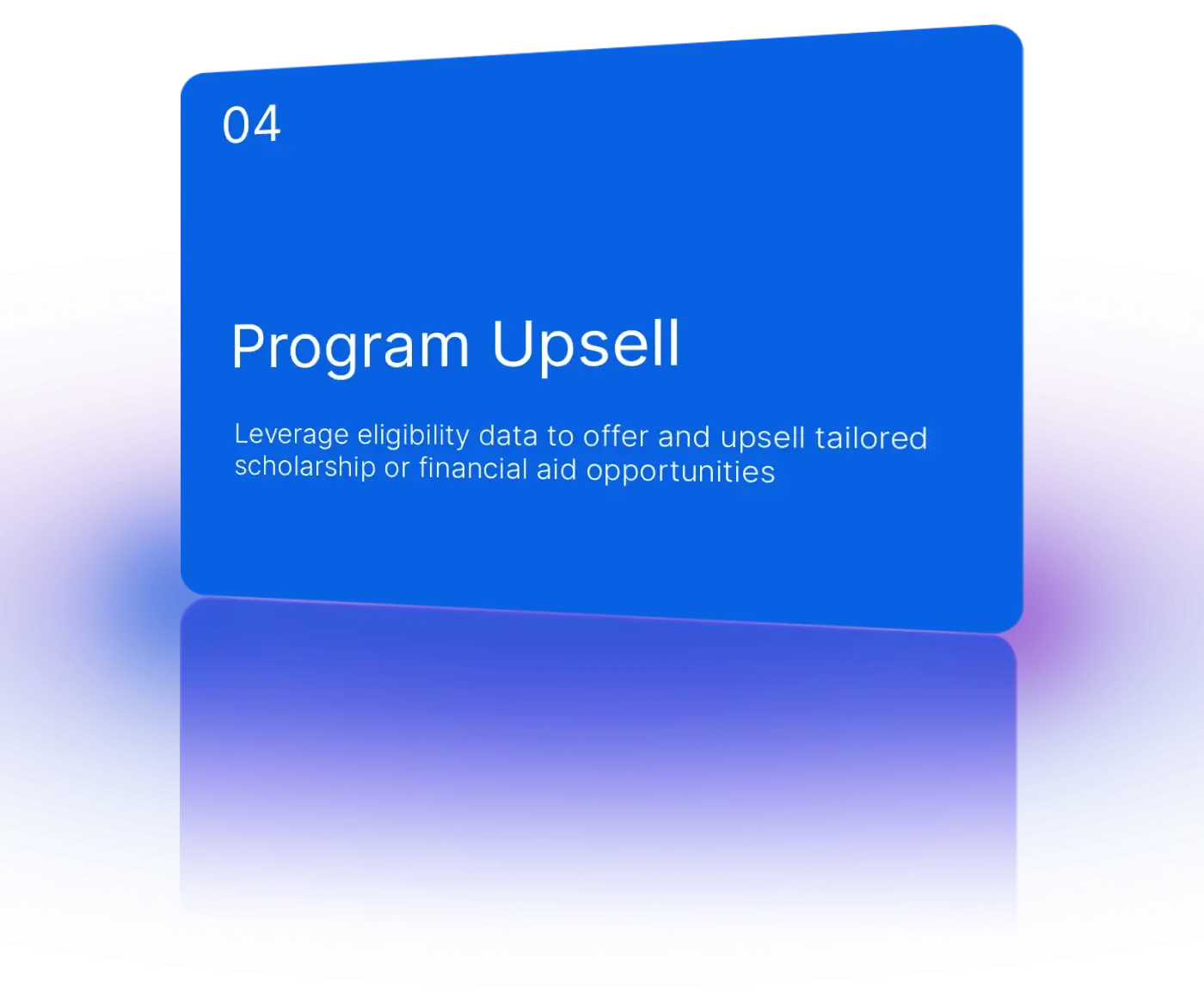 Suggest related programs, scholarships, and additional services