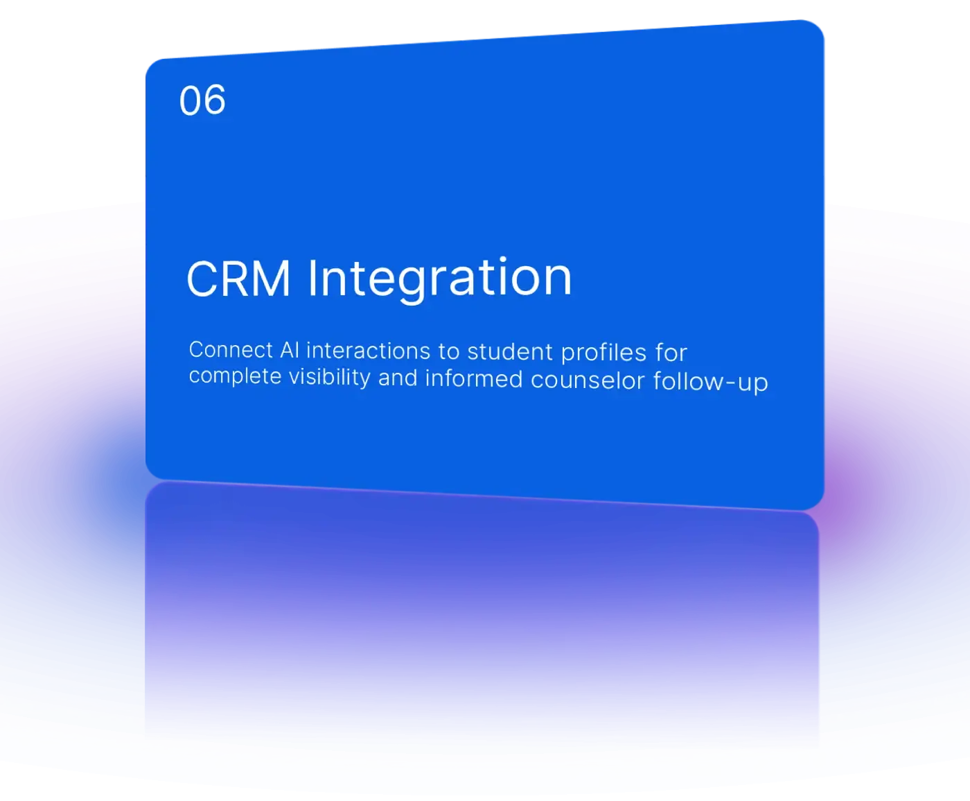 Sync enquiries with CRM and student management systems