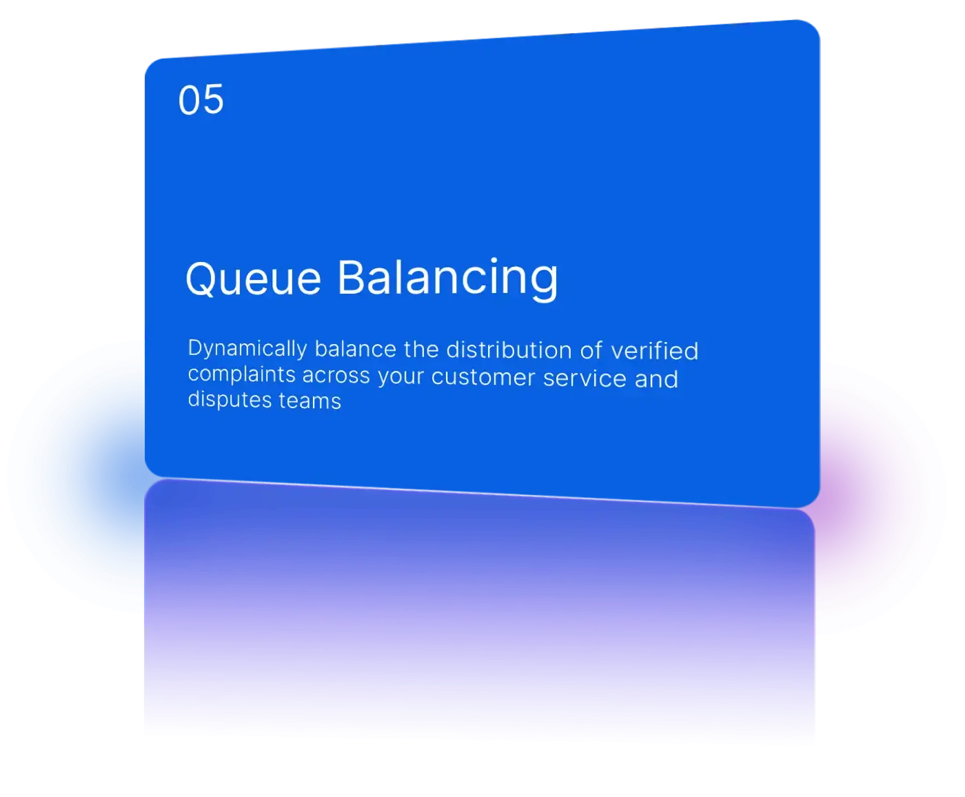 Balance complaint load across departments and specialists