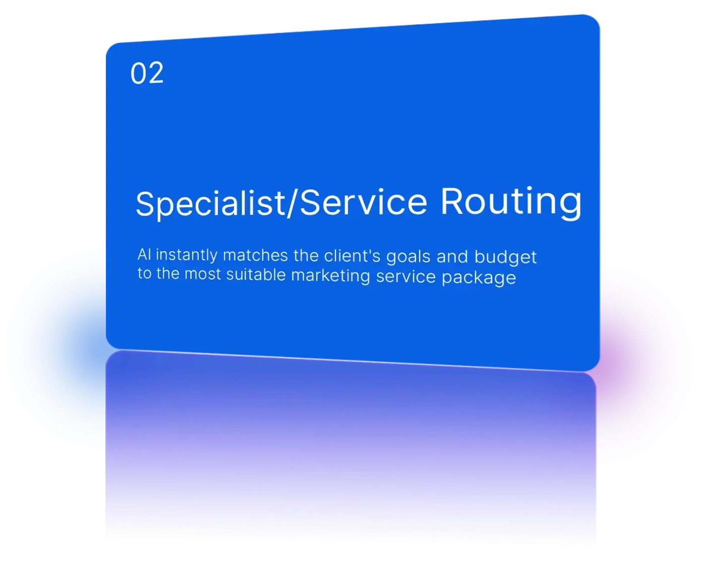 Match by specialist expertise, service type, and industry vertical