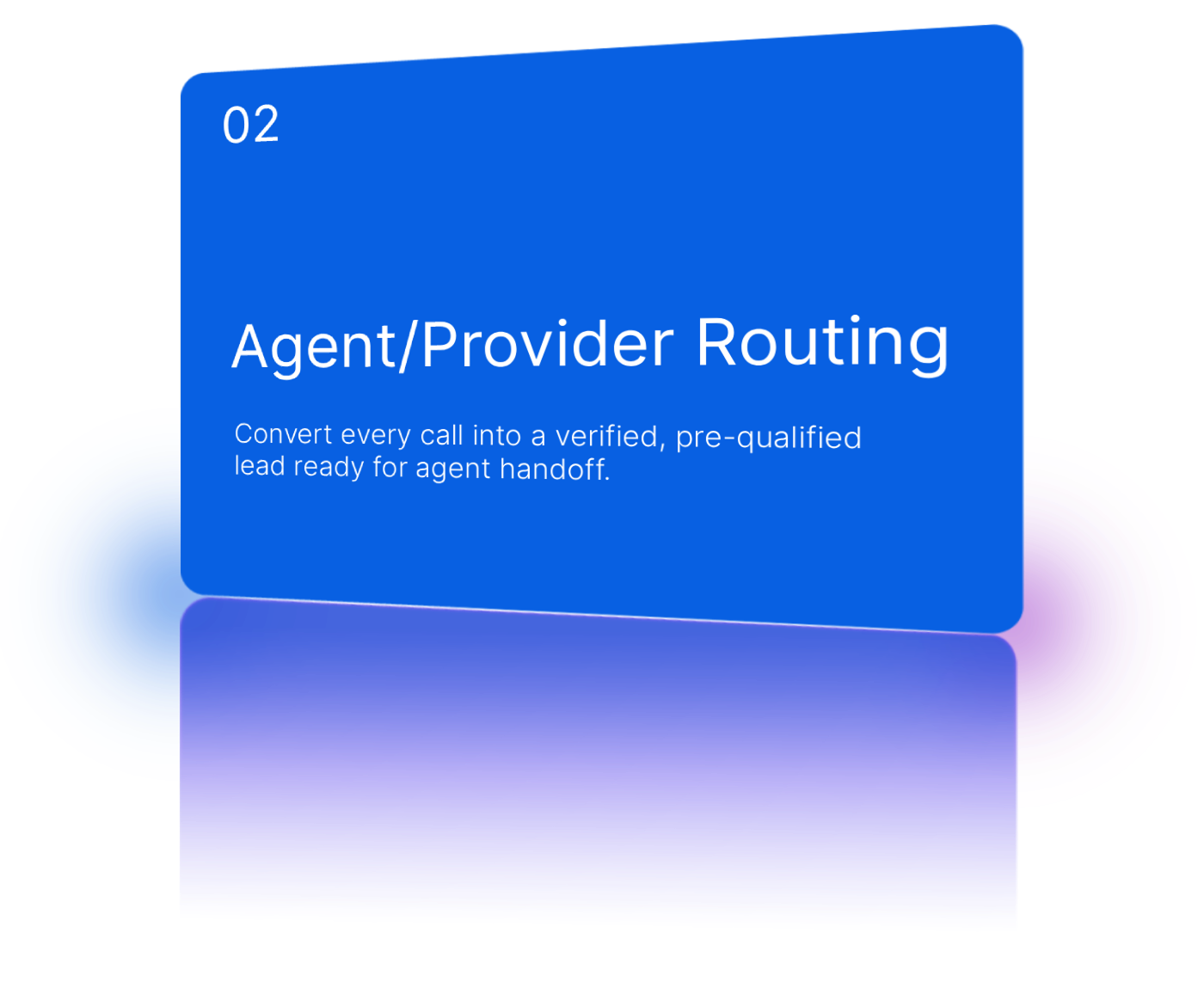 Match by agent expertise, provider network, and coverage type