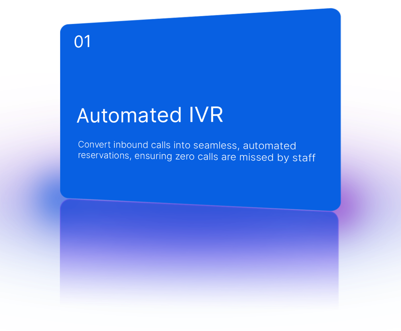 Automated IVR for hotel room booking