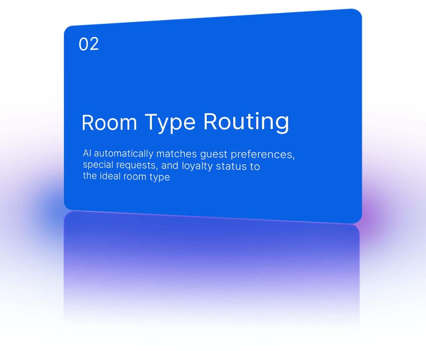 Match by room type, amenities, and guest preferences