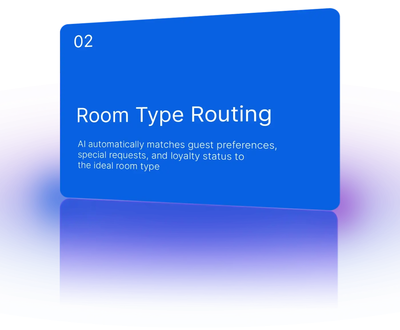Match by room type, amenities, and guest preferences