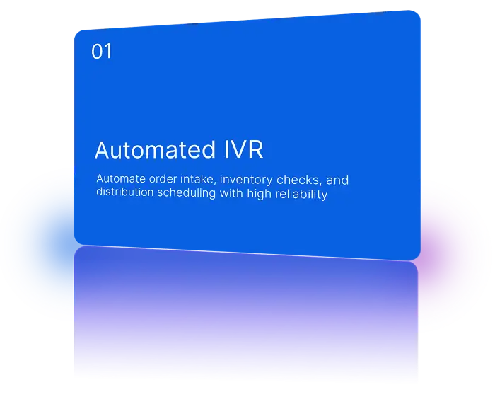 Handling customer inquiries and prescription refills via Automated IVR