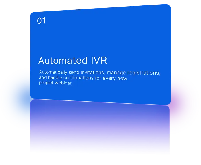 Handling client inquiries and registration via Automated IVR