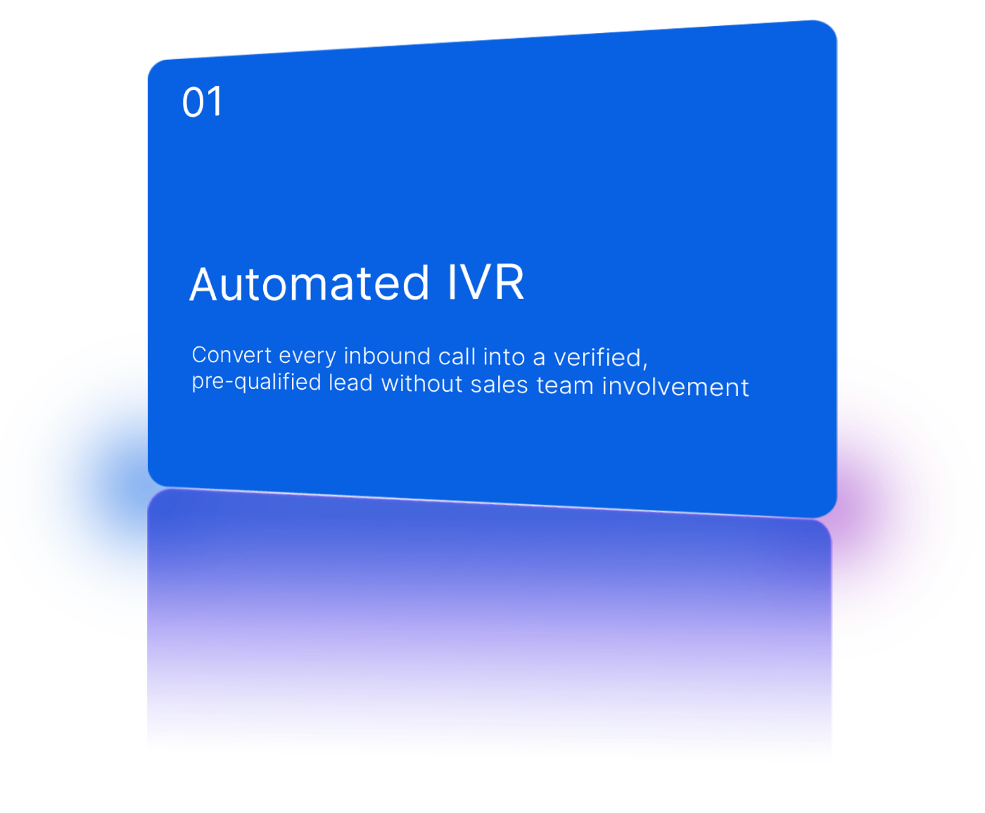 Automated IVR for CRM software enquiries