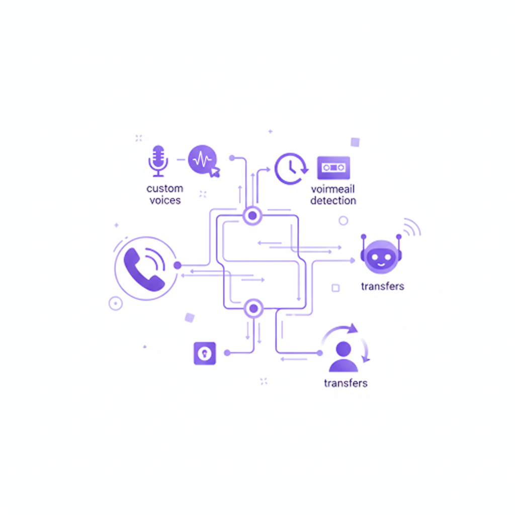 Visual call flows and routing.