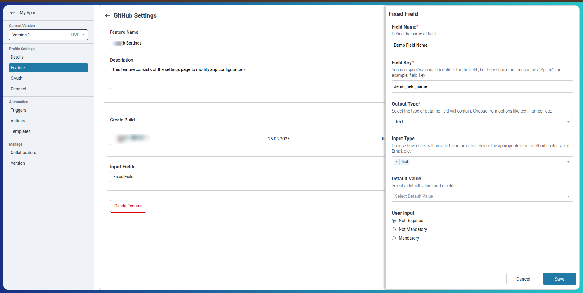 Fixed and Dynamic Fields