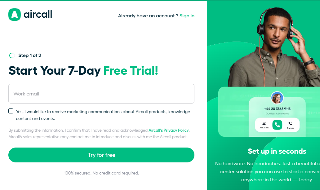 CallHippo integration card