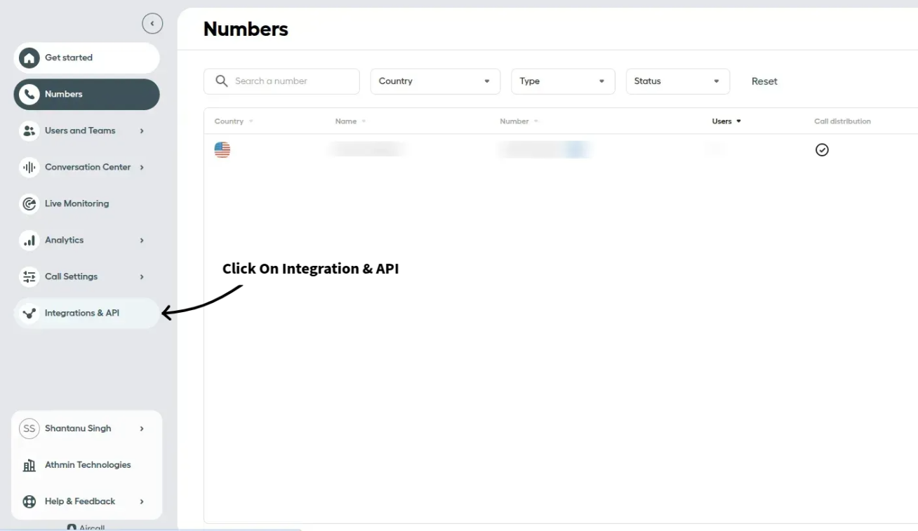 CallHippo integration card