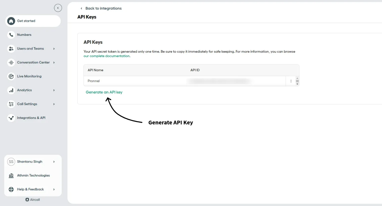 CallHippo integration card