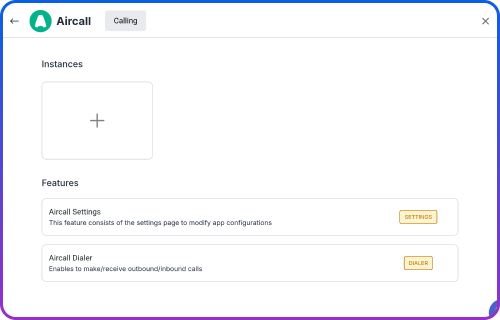 Aircall Dashboard Integration